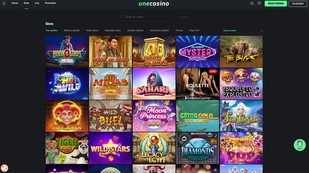 one casino videoslots
