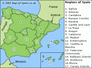 Spaanse regio's voor nieuwe kansspelmarkt