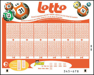 het huidige Lottoformulier