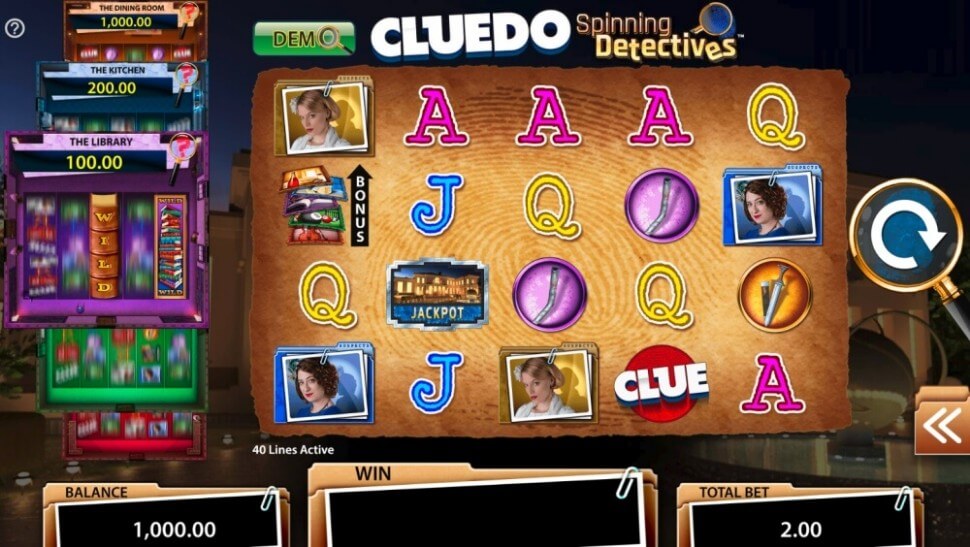 Casino.nl spelreview CLUE Spinning Detectives SG Interactive