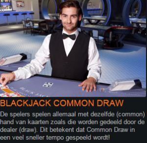 Blackjack common draw