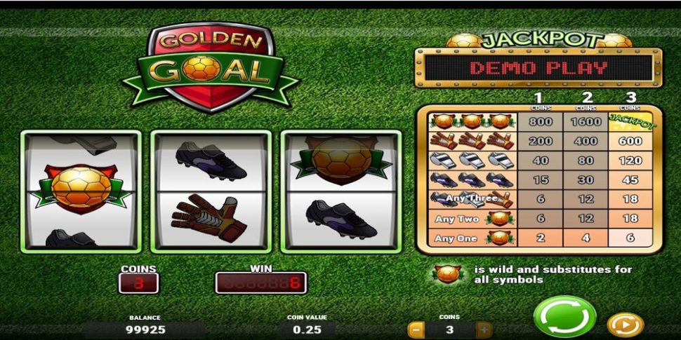 golden goal voetbal slot van Play'N Go