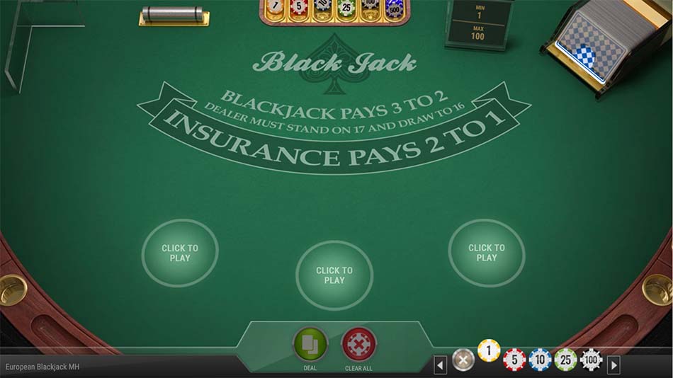 European blackjack multihand playngo