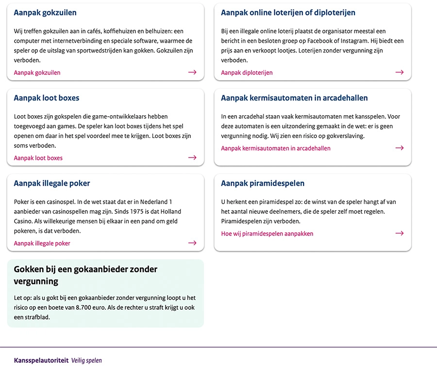 boete 8700 euro online illegaal gokken Nederland bij illegaal online casino