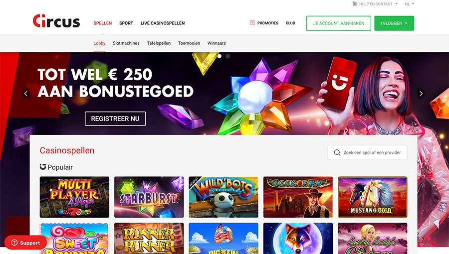 circus casino review Nederland