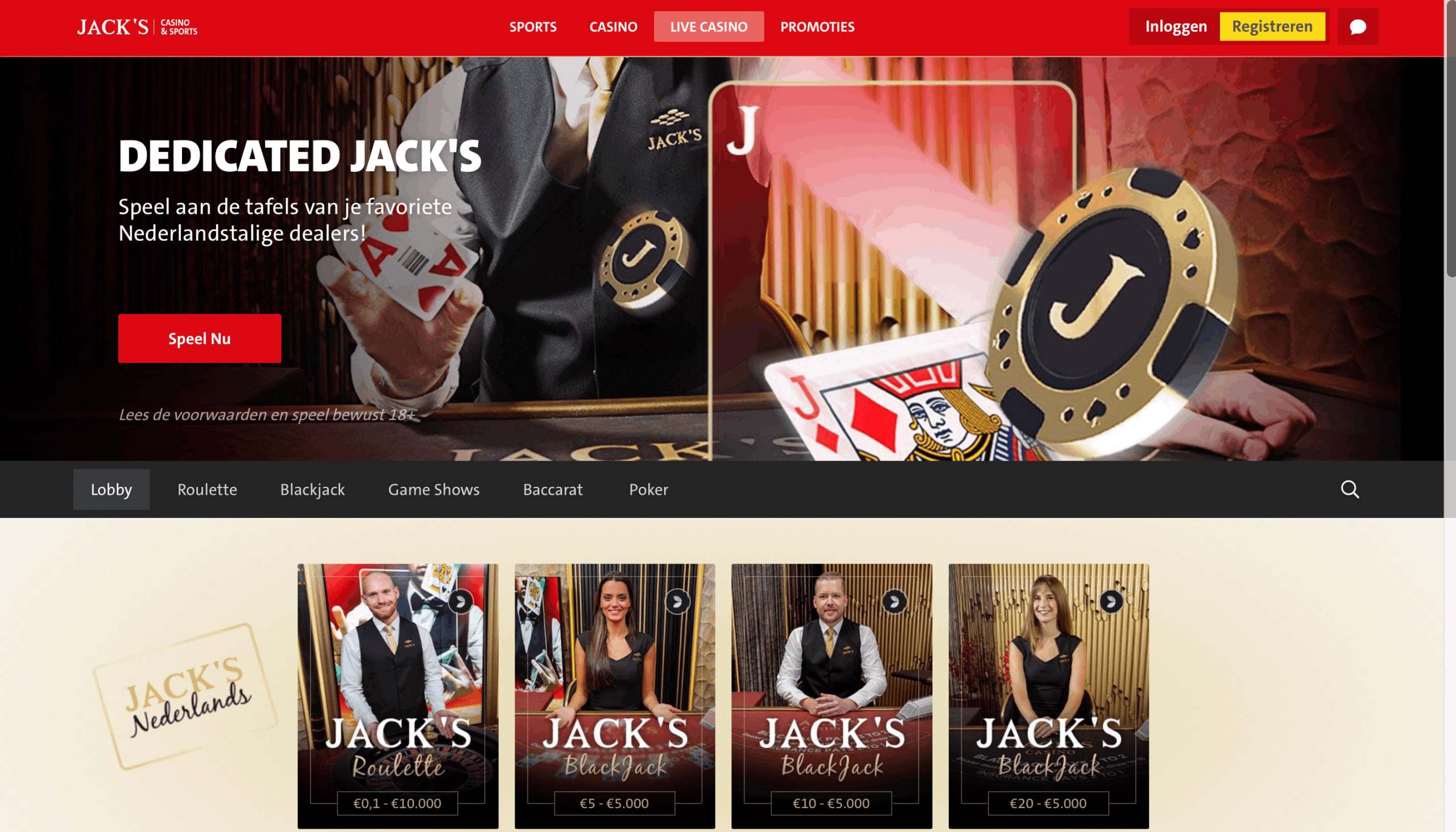 jacks casino review live casino