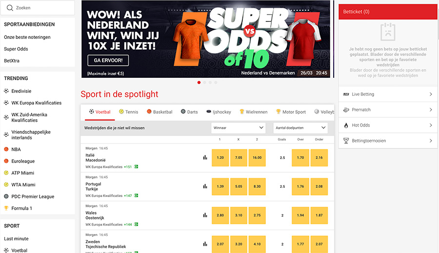 sportsbook circus Nederland