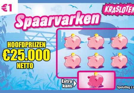 Spaarvarken kraslot