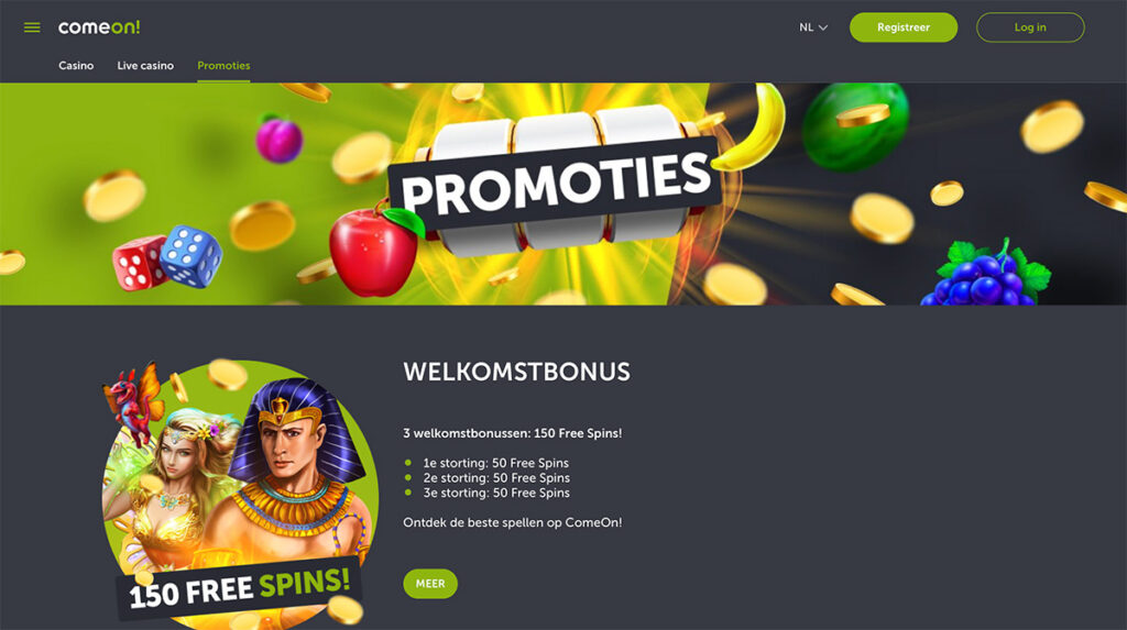 come on casino bonussen