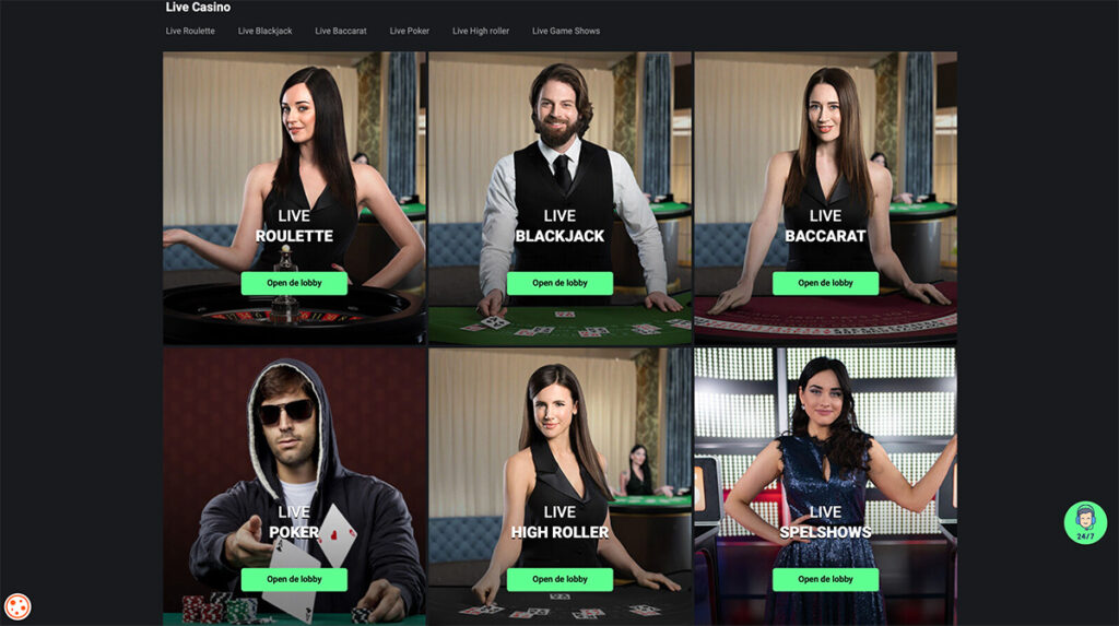 one casino live casino Nederland