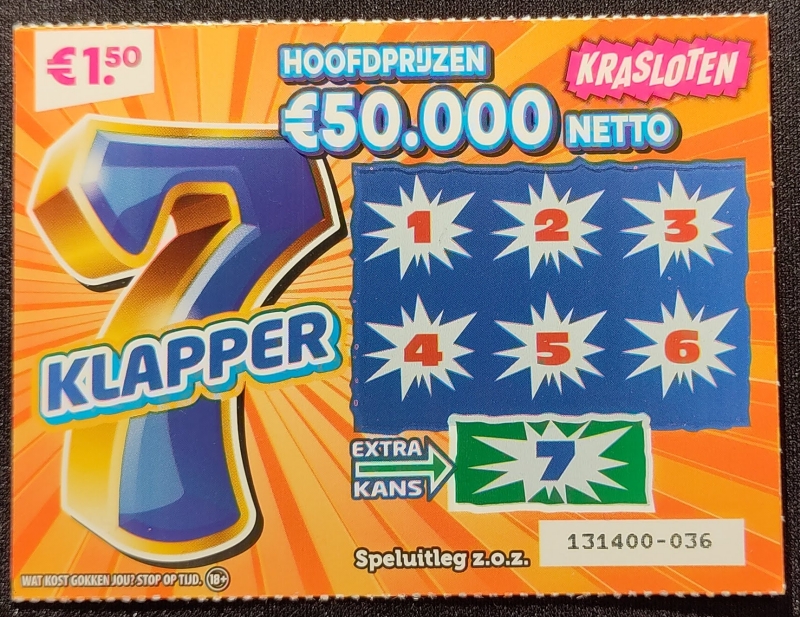 casino.nl kraslot review 7 Klapper voorkant