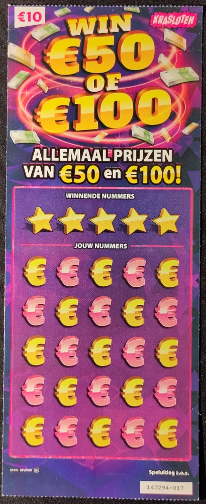 casino.nl kraslot review Win 50 of 100 euro voorkant