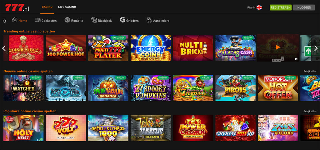 screenshot van casino 777 online casino
