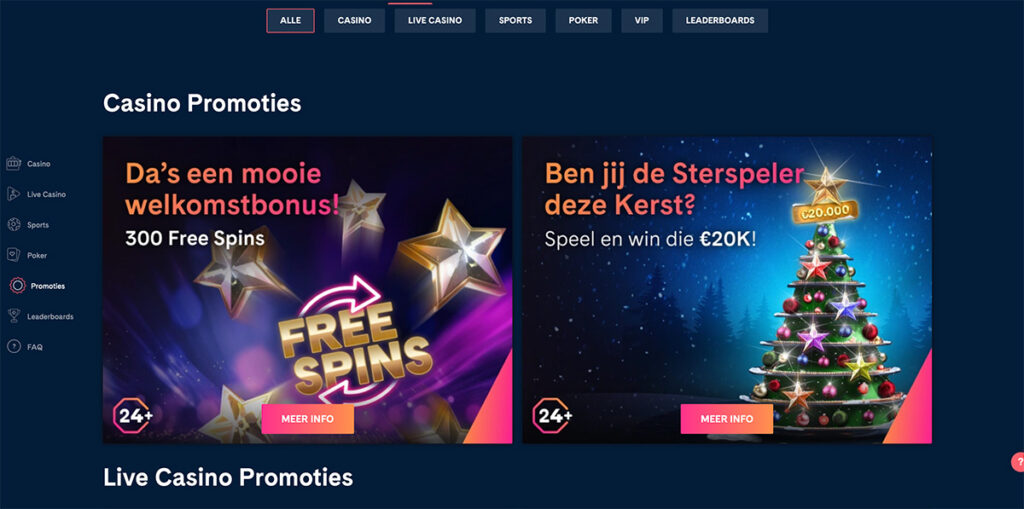 holland casino online bonussen