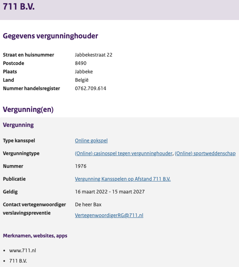 711 Casino getest – Onze ervaring met dit NL Casino