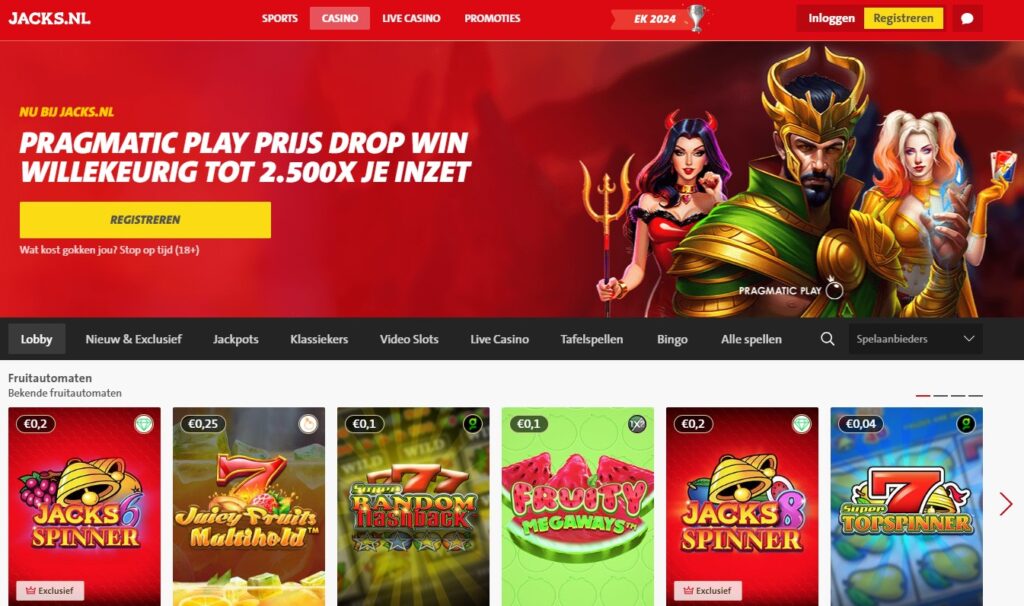 Jacks casino spellen