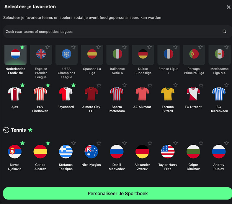 favorieten sportsbook one casino